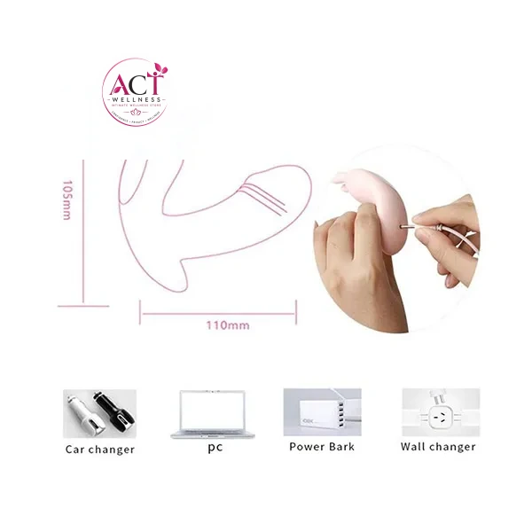 Invisible Wear Butterfly Remote Control Panty Vibrator - Product Gallery View 3 | act wellness