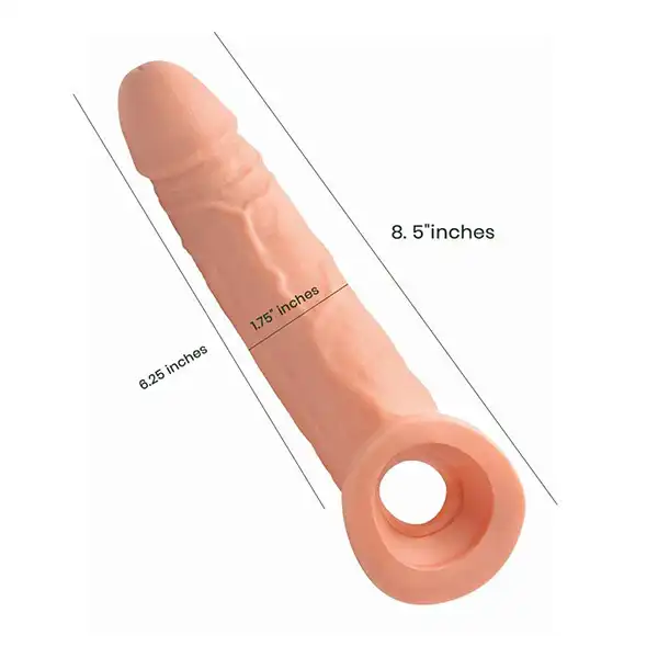 Jumbo Penis Extender Condom Sleeve - Product Gallery View 3 | act wellness