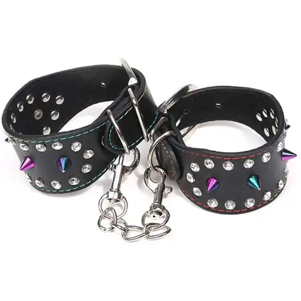 Kinky Black Handcuff Couple Cosplay - Product Gallery View 2 | act wellness