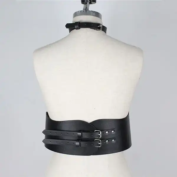 Leather belt harness bust body garters bondage choker - Product Gallery View 2 | act wellness