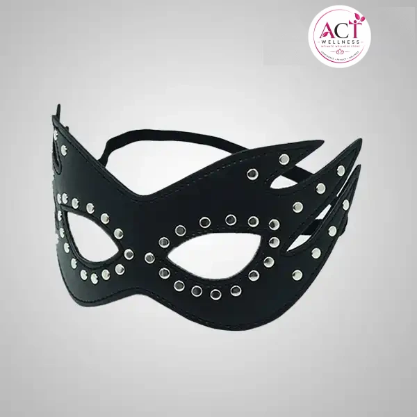 Bdsm Leather Cat Eye Mask - Buy Online in India | act wellness - view 1