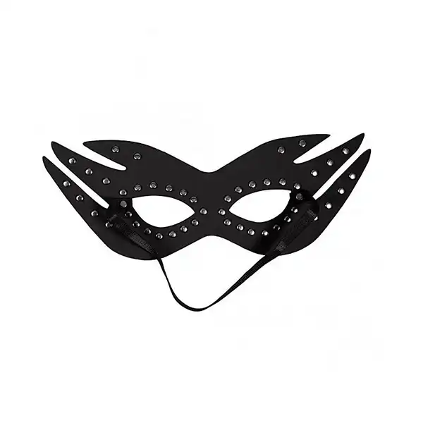 Bdsm Leather Cat Eye Mask - Product Gallery View 3 | act wellness