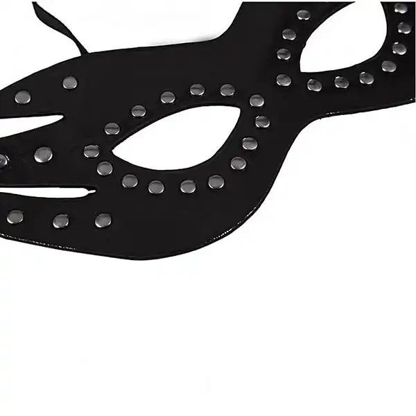 Bdsm Leather Cat Eye Mask - Product Gallery View 4 | act wellness