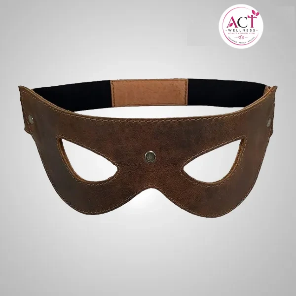 Leather Eye Mask Handmade - Buy Online in India | act wellness - view 1