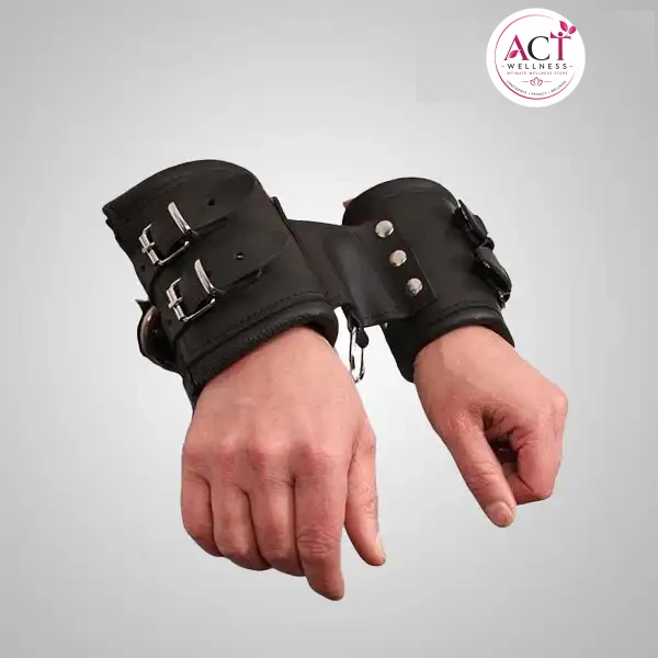 Faux Leather Handcuffs - Buy Online in India | act wellness - view 1