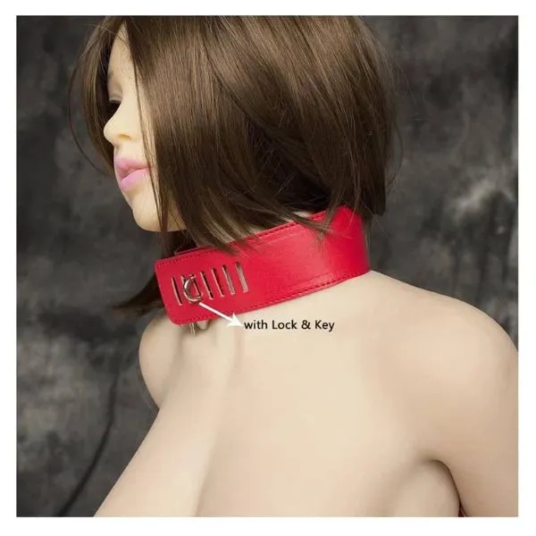 Leather Handcuffs Neck Sleeves Binding Back Tied Hands BDSM - Product Gallery View 4 | act wellness