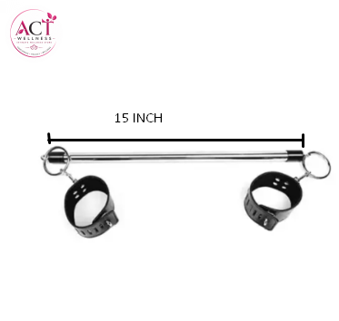 Stainless Steel Restraint Leg Spreader Bar Ankle Cuffs - Product Gallery View 5 | act wellness