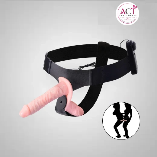 Lesbian Strap on Dildo With Vibration - Buy Online in India | act wellness - view 1