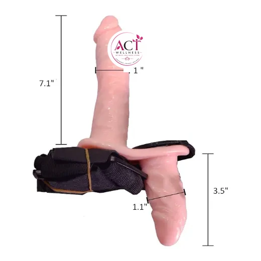 Lesbian Strap on Dildo With Vibration - Product Gallery View 2 | act wellness