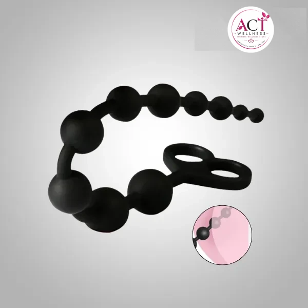 10-Beads Long G-spot Anal Butt-Plug - Buy Online in India | act wellness - view 1