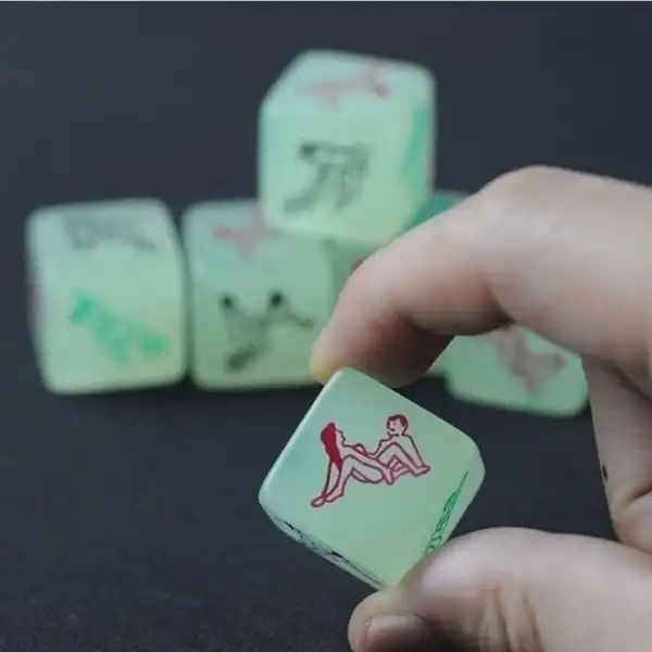 Luminous Dice Adult Games 6 Sides - Product Gallery View 2 | act wellness