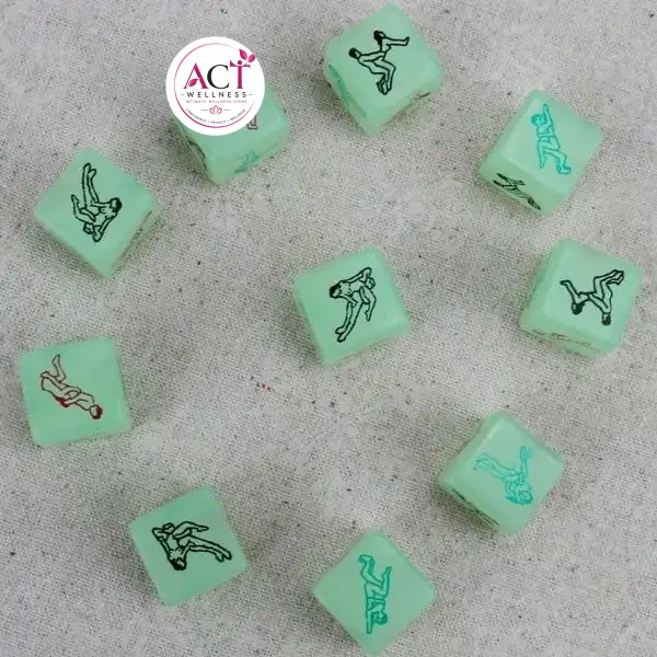 Luminous Dice Adult Games 6 Sides - Product Gallery View 4 | act wellness