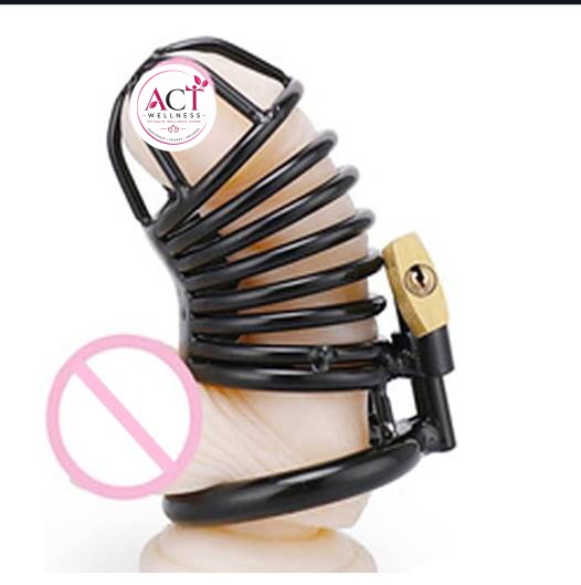 Male Chastity Bondage Lock Penis Cage Adult Sex - Product Gallery View 3 | act wellness