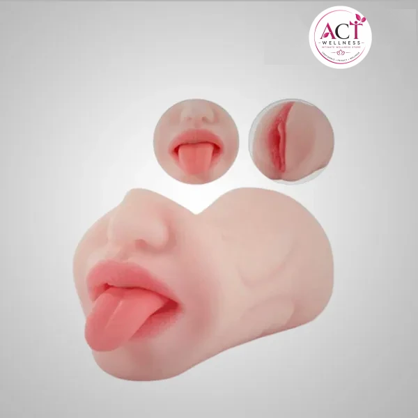 Male Masturbator Toy Double End (Mouth & Vagina) - Buy Online in India | act wellness - view 1