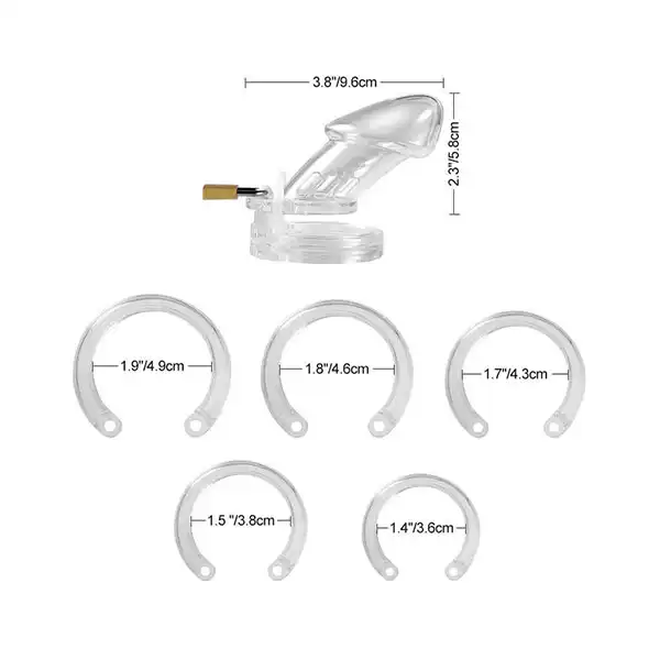 CB-6000 Male plastic chastity CageCock device - Product Gallery View 4 | act wellness