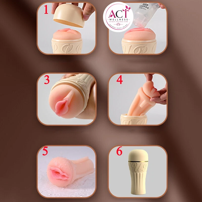 Manual Male Masturbator Cup - Product Gallery View 4 | act wellness