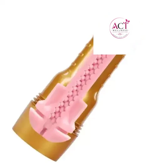 Golden Masturbator With Suction Cup For Men - Product Gallery View 2 | act wellness
