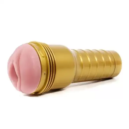 Golden Masturbator With Suction Cup For Men - Product Gallery View 4 | act wellness