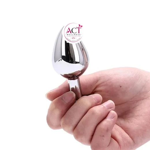 Medium Heart Metal Butt Plug - Product Gallery View 3 | act wellness
