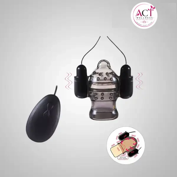 Men Delay Ejaculation Penis Double Vibrator - Buy Online in India | act wellness - view 1