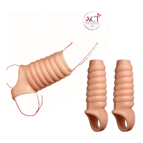 Men Penis Lock Ring Thread Condom - Product Gallery View 4 | act wellness