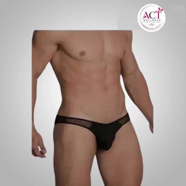 Mens Black Sexy Thong - Buy Online in India | act wellness - view 1