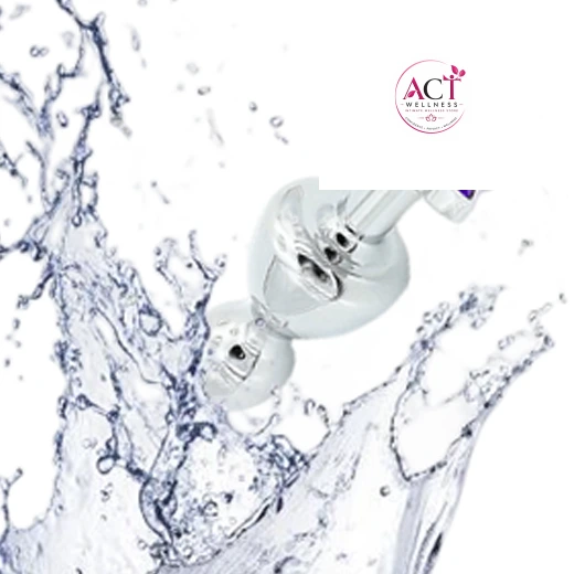 Metal Anal 2 Beads Butt Plug Crystal Diamond Anal Toys - Product Gallery View 3 | act wellness