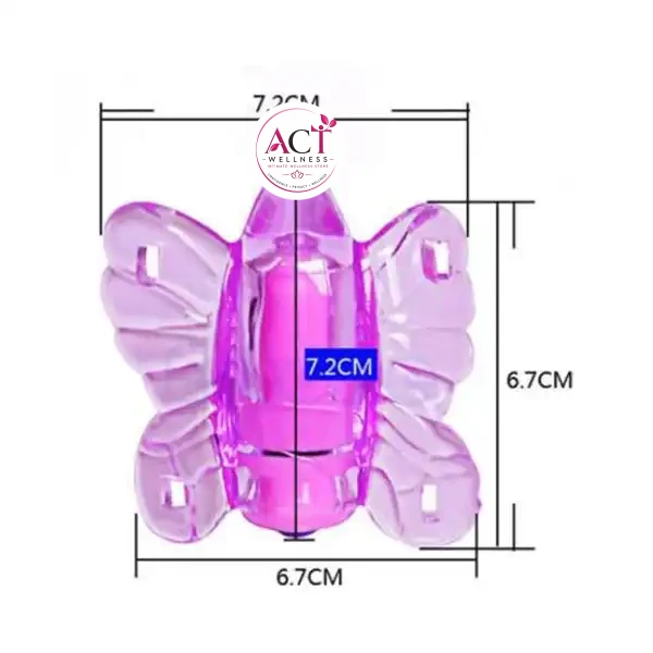 Mini Butterfly Strap On Bullet Remote Vibrator Dildo - Product Gallery View 3 | act wellness