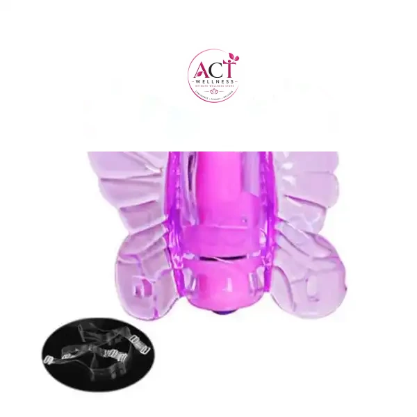 Mini Butterfly Strap On Bullet Remote Vibrator Dildo - Product Gallery View 4 | act wellness