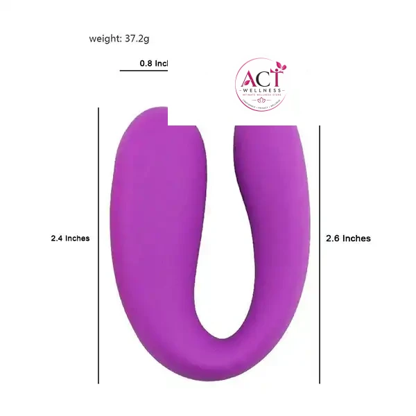 Mini portable U-shape And G-spot double head Vibrator - Product Gallery View 4 | act wellness