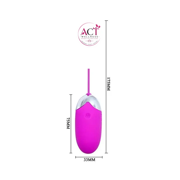 Mobile App Control Vibrating Egg USB Charge Mini Rose Woman Clitoral Sucking - Product Gallery View 3 | act wellness