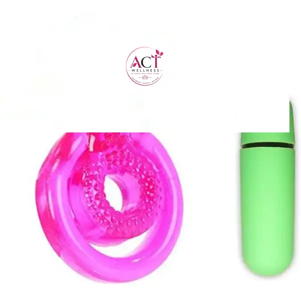 Big Tongue Male Mini Vibrators Cockring Rings - Product Gallery View 3 | act wellness