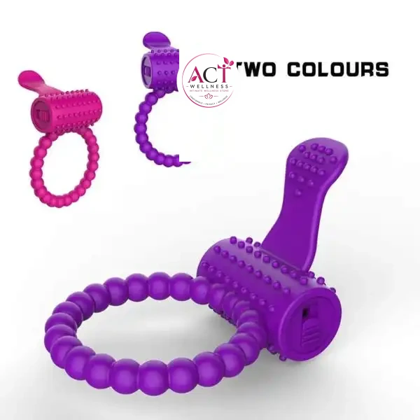 Naughty Play Erotic Vibrating Cockring For Men - Product Gallery View 2 | act wellness