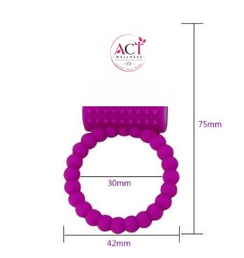 Naughty Play Erotic Vibrating Cockring For Men - Product Gallery View 5 | act wellness