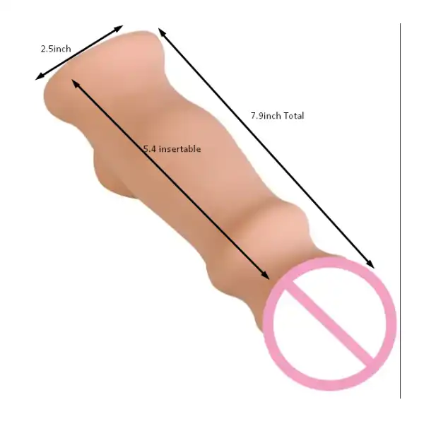 New Jumbo Style Penis Extension Sleeve - Product Gallery View 2 | act wellness
