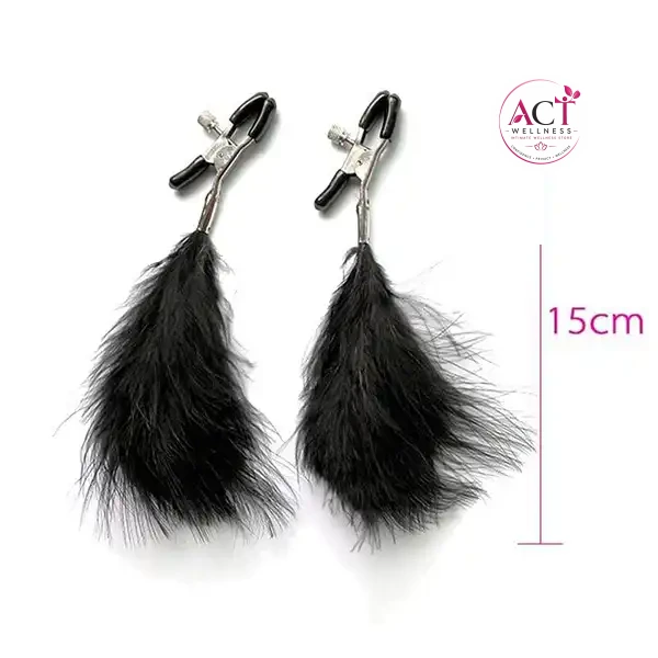 Nipple Clamp with Feather for Women - Product Gallery View 4 | act wellness