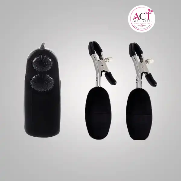 Nipple Vibrating Clamp Sex Toy Stimulator Vibrator - Buy Online in India | act wellness - view 1