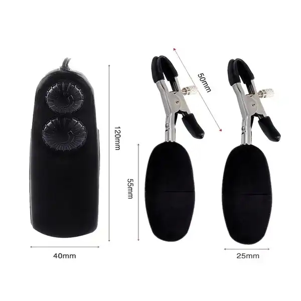 Nipple Vibrating Clamp Sex Toy Stimulator Vibrator - Product Gallery View 3 | act wellness