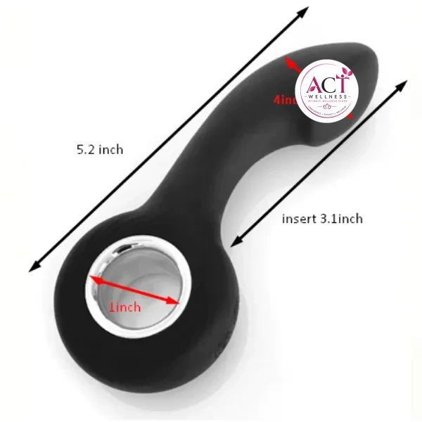 P-Spot Anal Vibrator With Ring - Product Gallery View 2 | act wellness