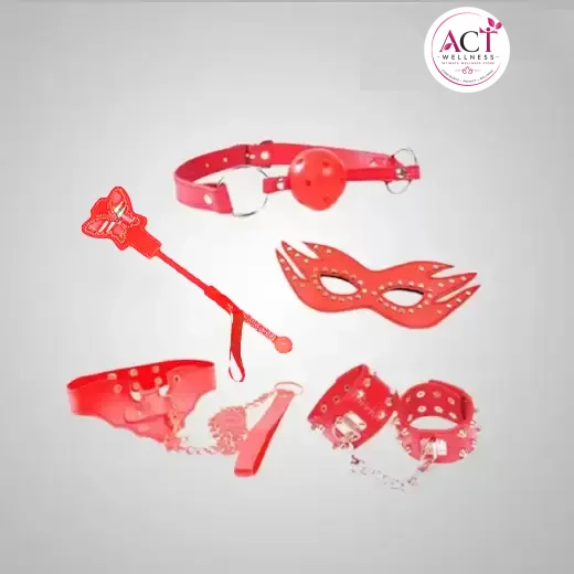 Passion 5 Pcs Fetish Bdsm Bondage Sex Kit - Buy Online in India | act wellness - view 1