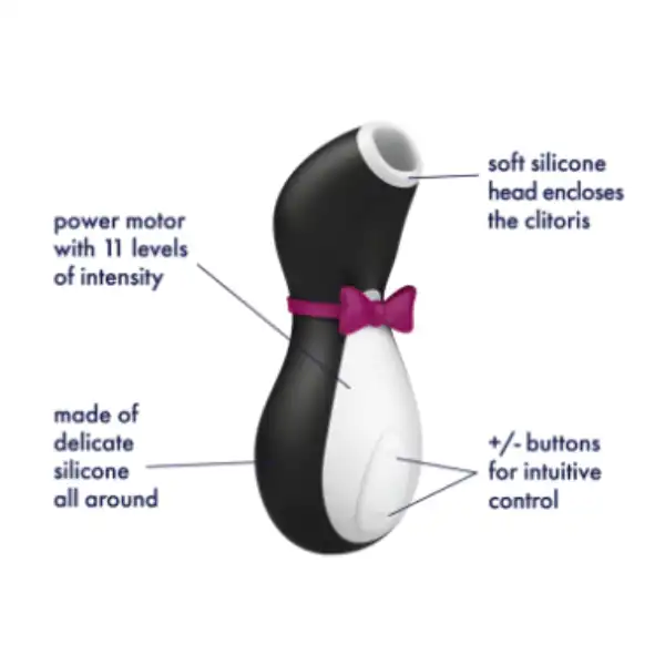 Penguin Satisfyer USB Recharge Vibrator - Product Gallery View 4 | act wellness