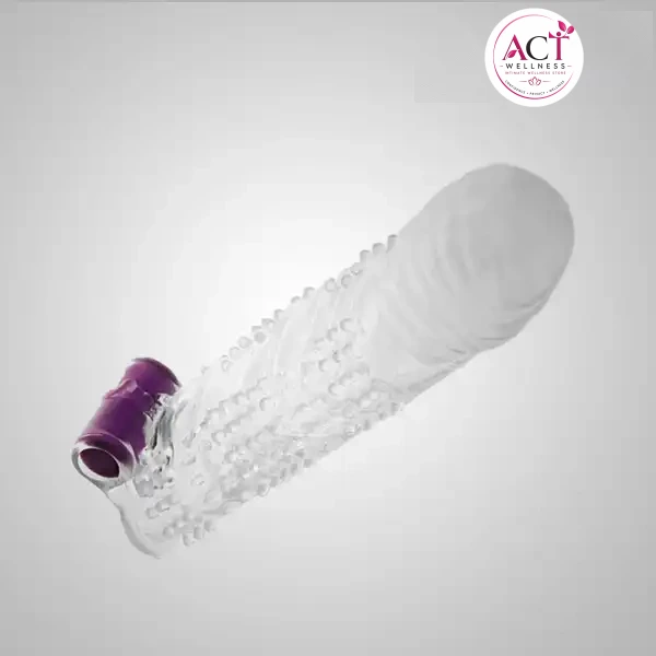 Penis Crystal Sleeve With Vibrating Bullet - Buy Online in India | act wellness - view 1