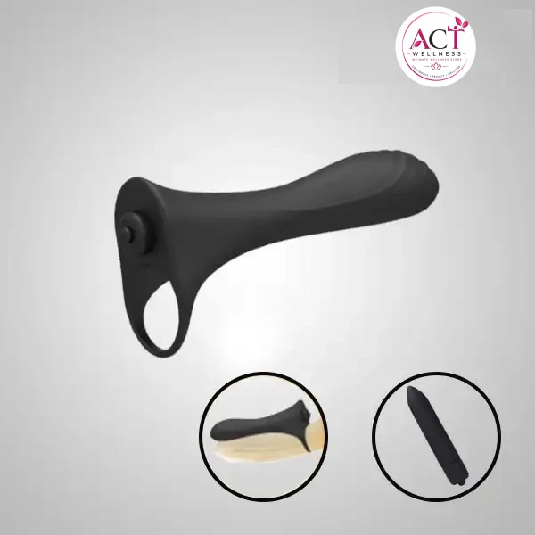 Penis Vibrator With Ring Long Lasting Erection Clitoris Stimulate Massage - Buy Online in India | act wellness - view 1