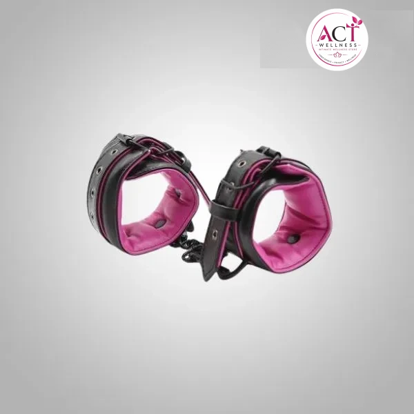 Pink Black Handcuffs Ankle Cuffs - Buy Online in India | act wellness - view 1