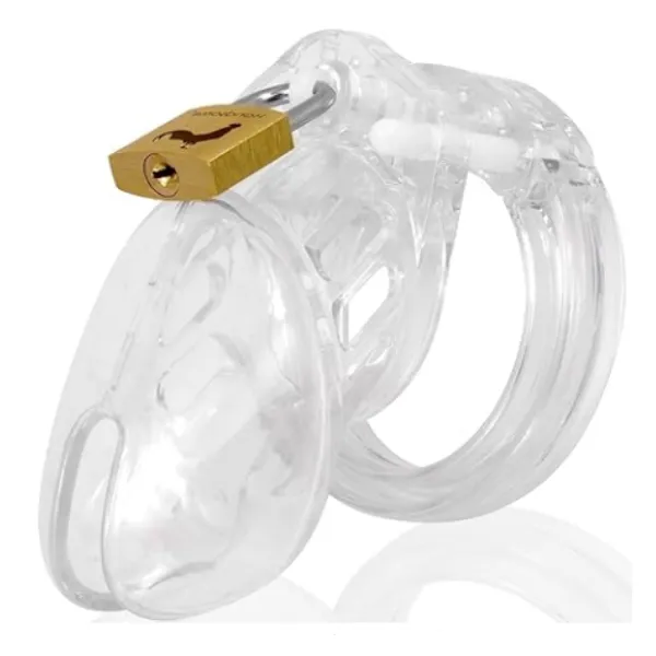 Pink Chastity Locked Cage Sex Toy for Men - Product Gallery View 6 | act wellness