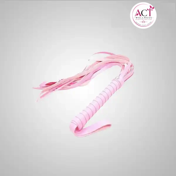 Pink Faux Leather Whip Flog Flogger - Buy Online in India | act wellness - view 1