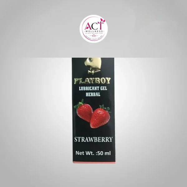 Playboy Strawberry Lubricant 50ml - Buy Online in India | act wellness - view 1