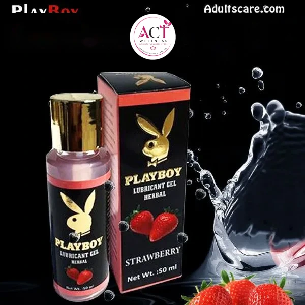 Playboy Strawberry Lubricant 50ml - Product Gallery View 2 | act wellness
