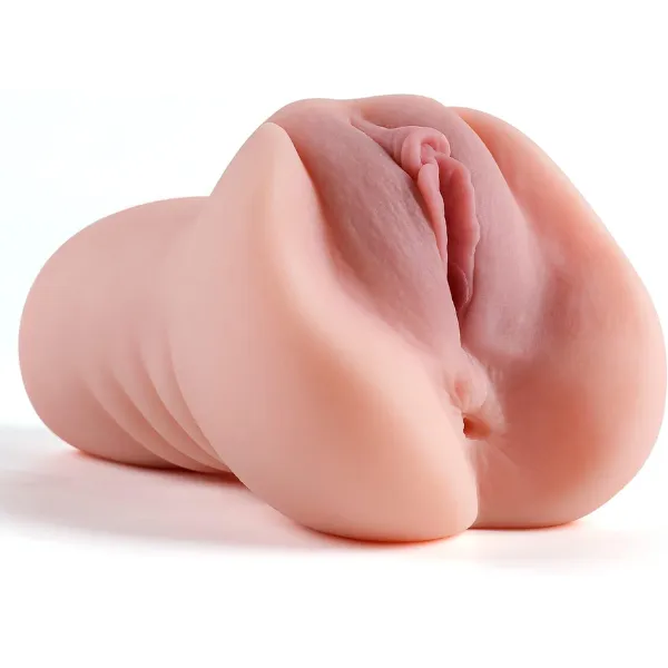 2 in 1 Male Masturbator Pocket Pussy with Realistic Textured Vagina and Tight Anus - Product Gallery View 3 | act wellness