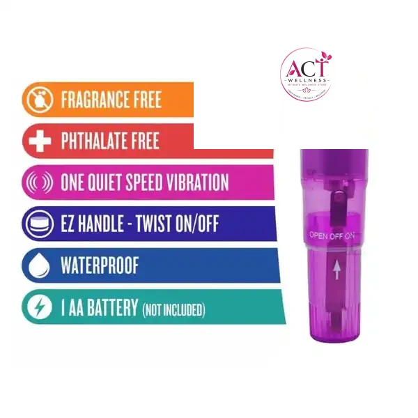 Pocket Rocket Vibrator Waterproof Mini Full Body Massager - Product Gallery View 5 | act wellness